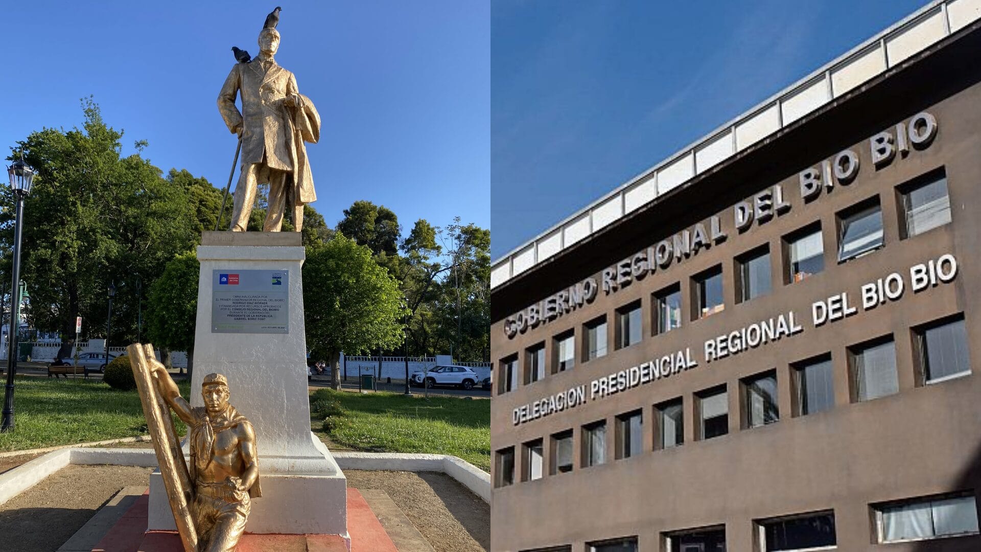 “Esos trabajos no eran parte del proyecto”: Gobierno Regional aclara su involucramiento en repudiado pintado de estatua de Matías Cousiño