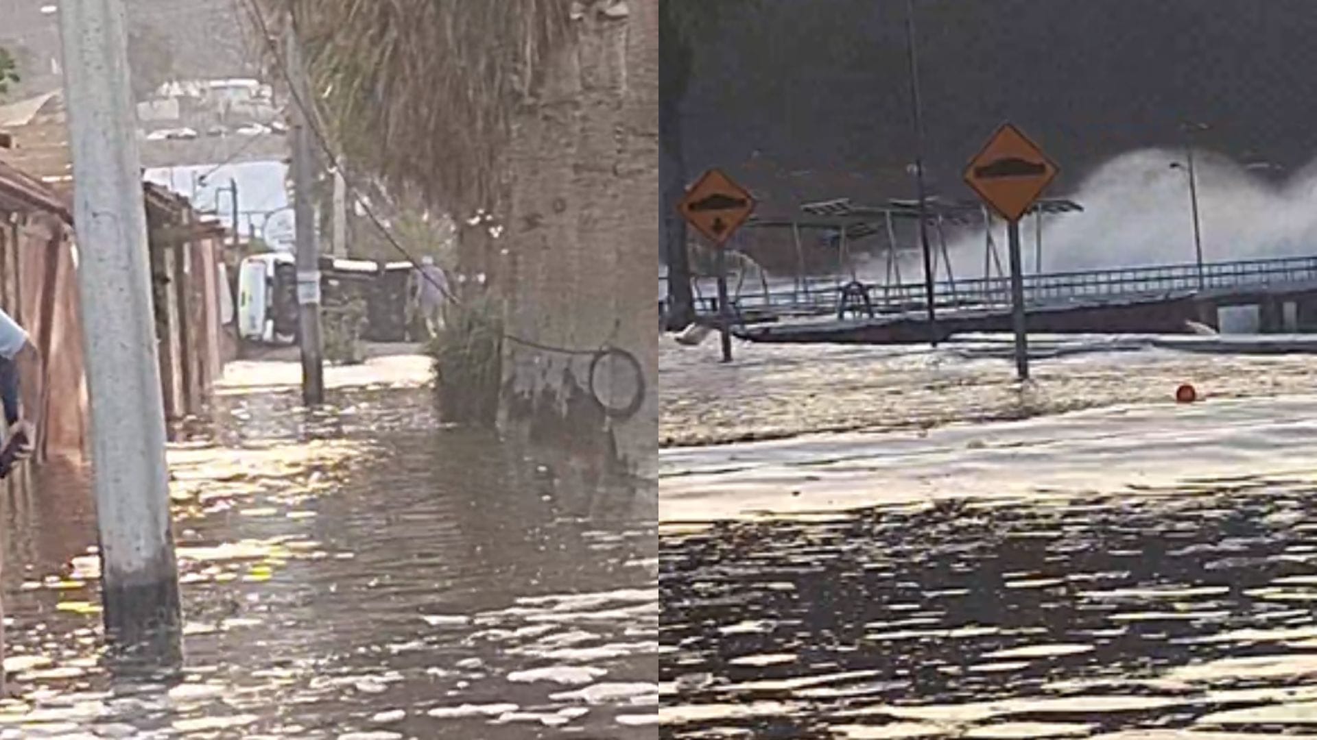 Mar entra con fuerza y genera estragos en sector costero de la Región de Antofagasta