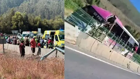 Ruta 160: Accidente de microbus en Chivilingo deja al menos tres fallecidos