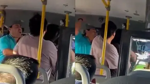 “¡Bájate!”: Registran agresión de conductor a joven estudiante en micro de Viña del Mar