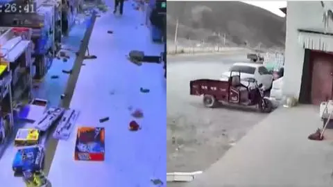 Al menos 126 personas han muerto: Videos captan intensidad del fuerte terremoto que sacudió a China