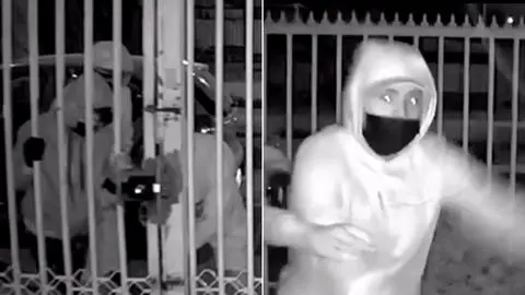 Delincuentes ingresaron a patadas: Cámaras captan asalto a pareja de adultos mayores en su propia casa en Conchalí