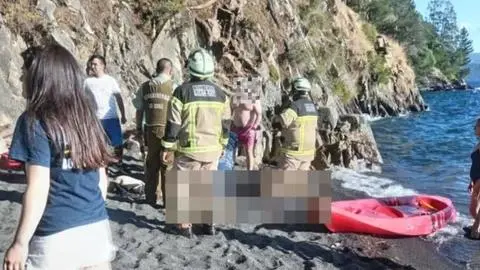 Cayó al lago desde un sector de roqueríos: Joven de 22 años fallece tras sufrir grave accidente en Licanray