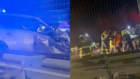 Tres menores de edad y un adulto fallecen en accidente frontal de alta energía entre un automóvil y un bus en ruta de Algarrobo