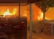 Dos hombres y un perro vivieron momentos de tensión al quedar atrapados por incendio en California