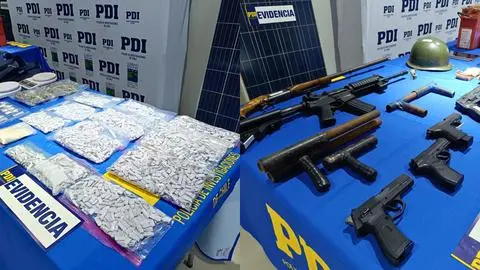 Operativo masivo en Biobío: PDI detiene a 23 personas y desarticula red de microtráfico en Talcahuano y Tomé