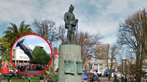 Estatua de Pedro de Valdivia vuelve este año a la Plaza Independencia de Concepción