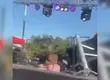 Viralizan registro de artista cayendo de un escenario en Osorno