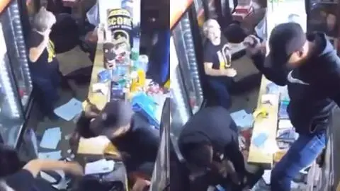 Delincuentes armados con cuchillos carniceros concretan violento asalto en local comercial de Maipú