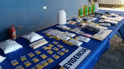 “Laboratorio narco” queda al descubierto en comuna del Gran Concepción: Era operado por cuatro extranjeros