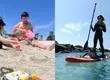 Las postales que dejaron los actores Francisco Puelles y Montserrat Ballarin de vacaciones con su hijo Silvestre