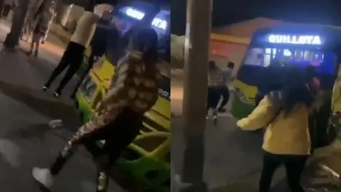 Brutal riña en el terminal de Limache deja a una persona herida con un martillo en la cabeza