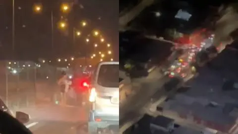Impactante encerrona a madre e hija y persecución policial en pleno toque de queda marcan noche en la RM