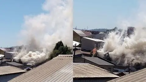 Un fallecido tras incendio de domicilio en sector Santa Sabina de Concepción