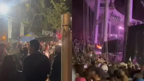 “No a la xenofobia”: Venezolanos abandonan molestos la Quinta Vergara por pifias a George Harris