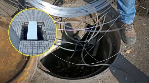 Persona con discapacidad visual sufre múltiples lesiones tras caer a alcantarillado sin tapa en Concepción