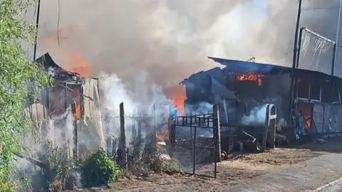 Incendio arrasa con 12 casas y un negocio en la Región del Biobío