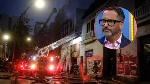 Devastador incendio afectó hotel y cité con personas en su interior: Animador apunta a la industria inmobiliaria santiaguina
