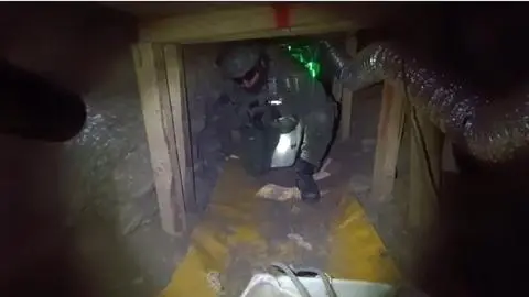 Descubren túnel cercano a banco en San Bernardo