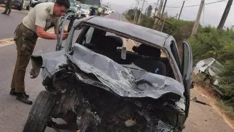 Conductor salió eyectado: Una persona fallecida y dos heridos deja grave accidente de tránsito en ruta entre Cabildo y La Ligua