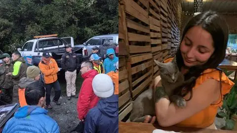 Hallan con vida a estudiante que se extravió mientras hacia trekking en Cochamó