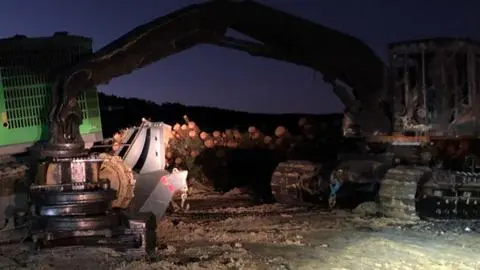 Ataque incendiario en Arauco deja maquinarias faeneras afectadas