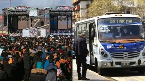 Así funcionará transporte público y el tránsito en el Gran Concepción durante el Festival REC 2025