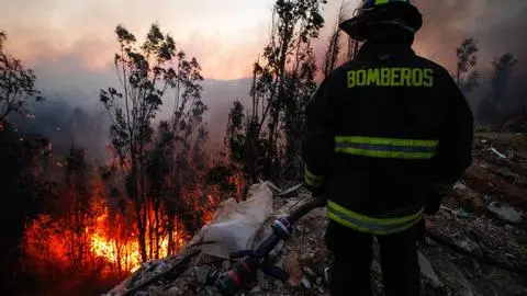 Incendio forestal en Ñuble lleva casi 2000 hectáreas consumidas: Comenzó hace más de dos semanas