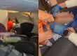 Sujeto intentó abrir puerta de avión en pleno viaje desde Madrid a Caracas: Tripulante resultó con una fractura