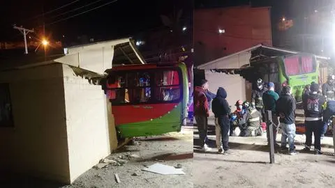 Colisión de micro en sede vecinal de Valparaíso deja dos lesionados