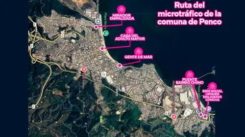 Denuncias vecinales revelan “ruta del microtráfico de drogas” en Penco