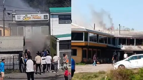 Reportan incendio en conocido restaurante de Caleta Lenga: Bomberos acuden a la emergencia