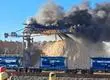 Incendio de gran magnitud afecta instalación de Celulosa Arauco en la Región del Biobío