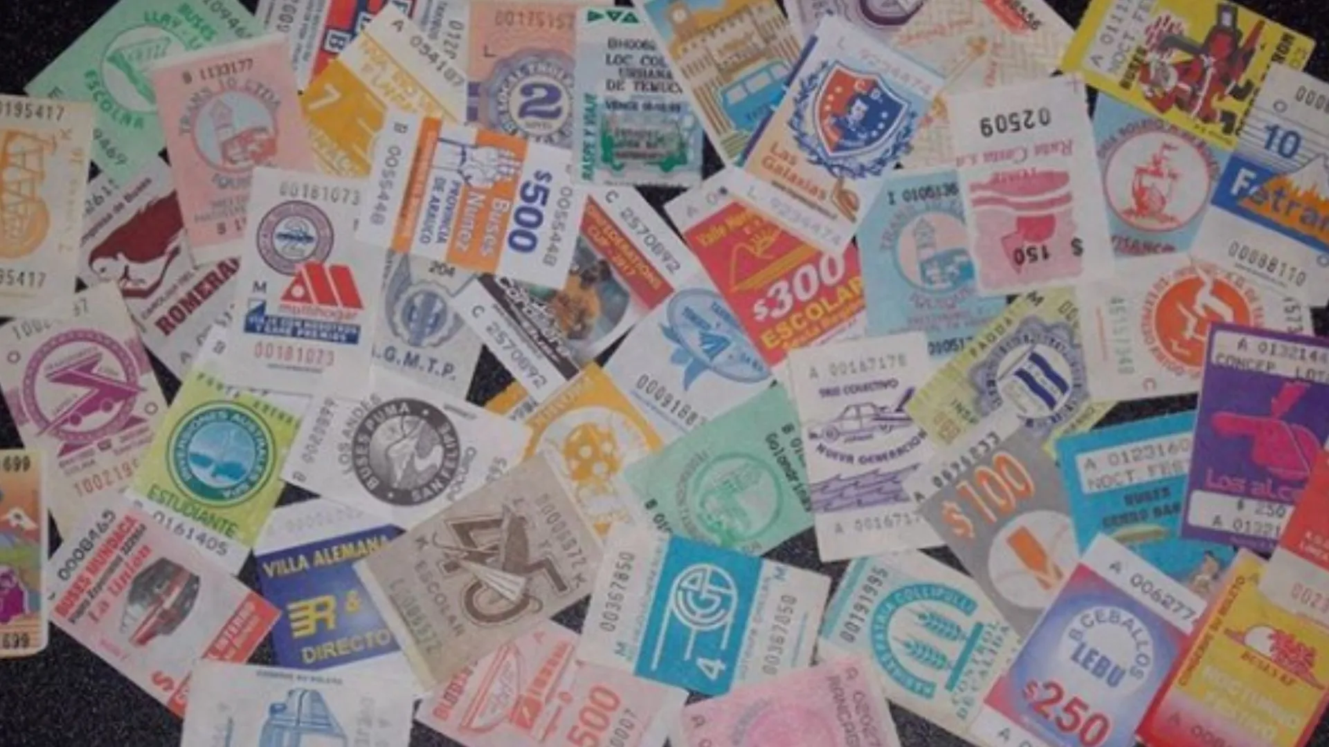 Coleccionistas escogen los boletos de micro más bonitos del Gran Concepción
