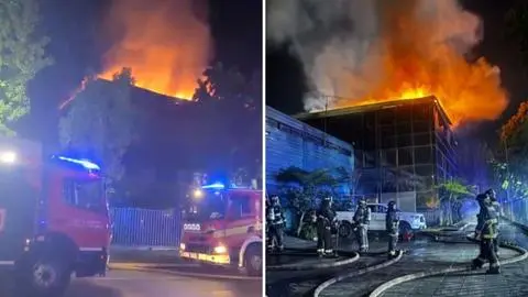 Incendio consumió instalaciones de la Radio El Conquistador en Huechuraba