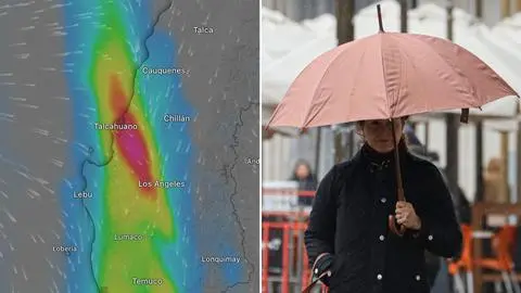 Sistema frontal traerá fuerte viento y lluvias al Biobío los próximos días: ¿cuánta agua se espera?