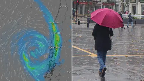 Ciclón llegará esta semana a Concepción y la Región del Biobío: Pronostican lluvia y viento