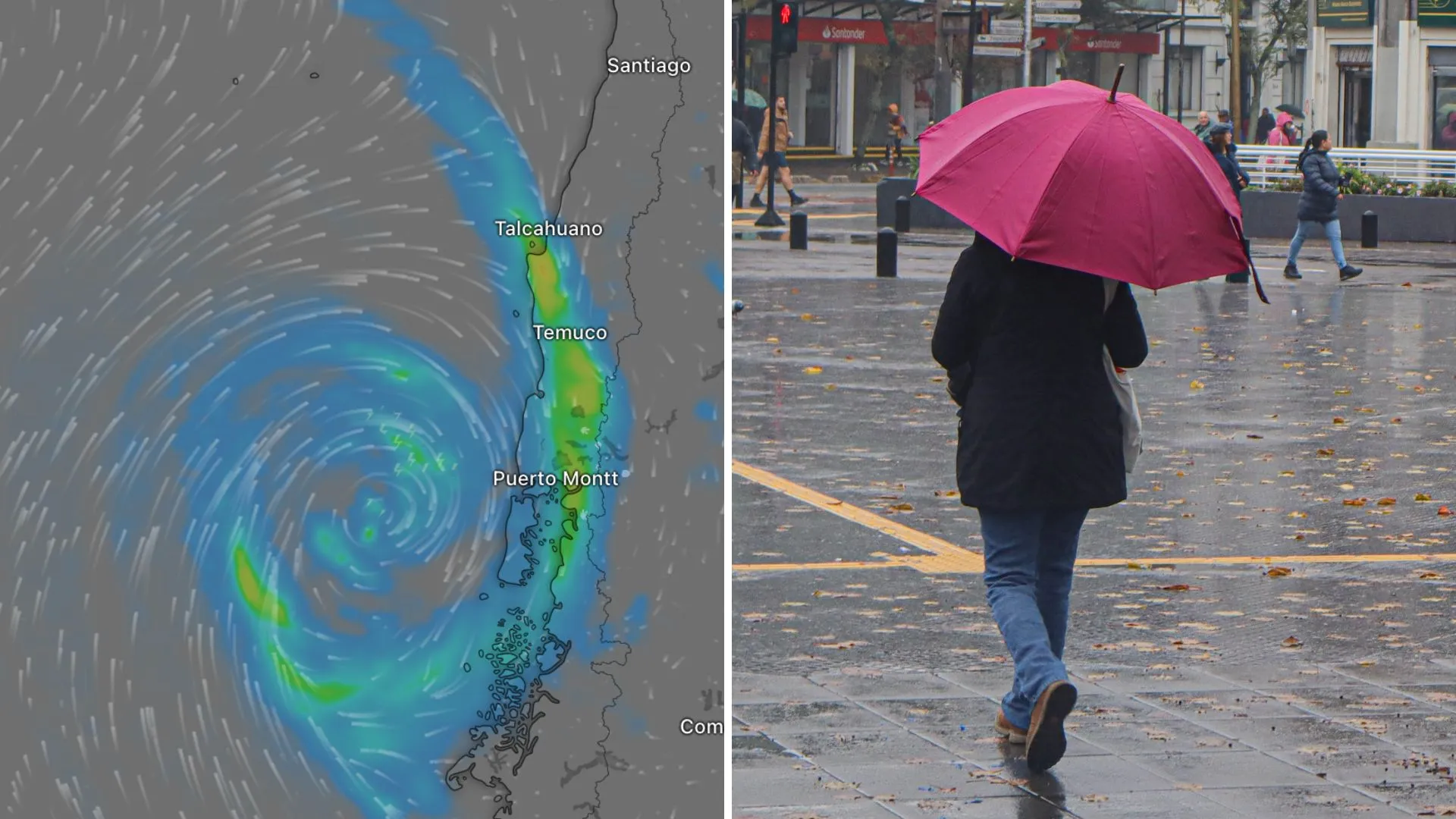 Ciclón llegará esta semana a Concepción y la Región del Biobío: Pronostican lluvia y viento