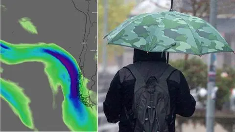 Río atmosférico traerá intensas lluvias a Chile: 8 regiones estarían bajo los efectos del sistema frontal