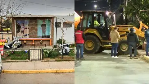 Demuelen “mausoleo narco” en San Bernardo: Punto delictual recordaba a adolescente con amplio prontuario