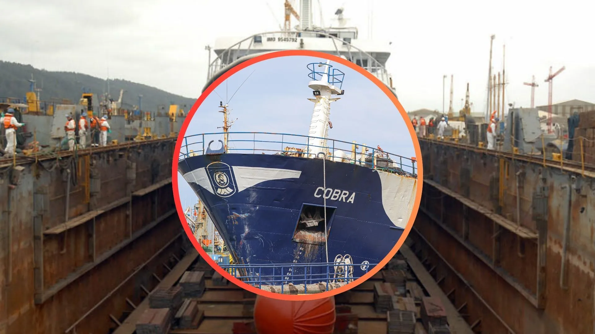 “Mery”, el dique de ASMAR donde periciarán el PAM Cobra de Blumar: $40 millones diarios para esclarecer tragedia del Caso Bruma