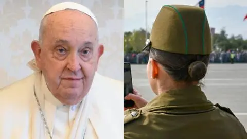 Se saltó los protocolos: La vez que el Papa Francisco ayudó a carabinera que cayó de un caballo en Iquique