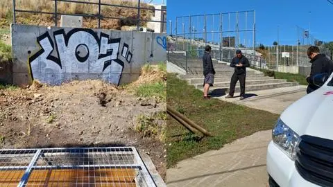 Penco cursa primera multa por rayado bajo nueva ordenanza: Solicitarán arresto si no paga la sanción