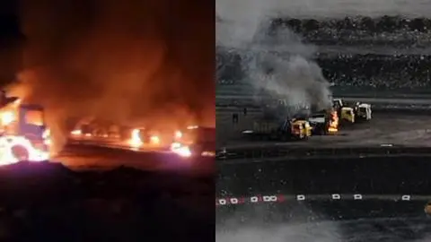 52 maquinarias quemadas tras ataque incendiario a hidroeléctrica en construcción entre Quilaco y Santa Bárbara