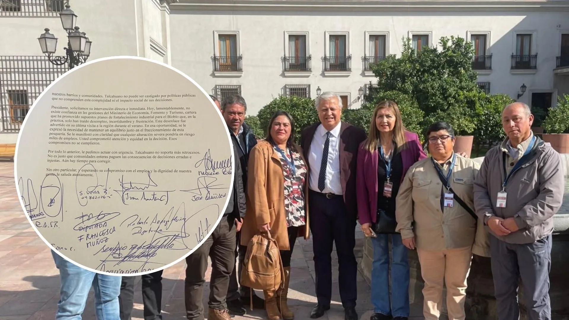 La carta que trabajadoras de industria pesquera del Biobío llevaron a La Moneda: Claman intervención urgente por ley de fraccionamiento