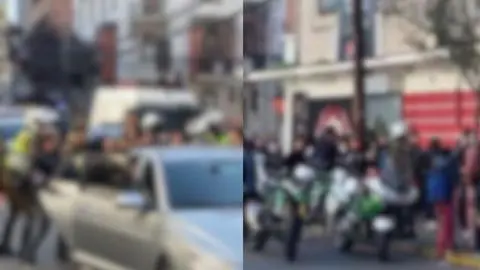 Impacto en Concepción por riña entre escolares en plena plaza: Cinco detenidos y un acuchillado