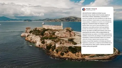 Trump ordenar reabrir cárcel de Alcatraz para encerrar a los delincuentes más peligrosos