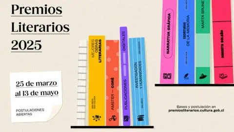 Último día para postular a los Premios Literarios 2025 de Chile: Ganadores podrían obtener más 8 millones de pesos