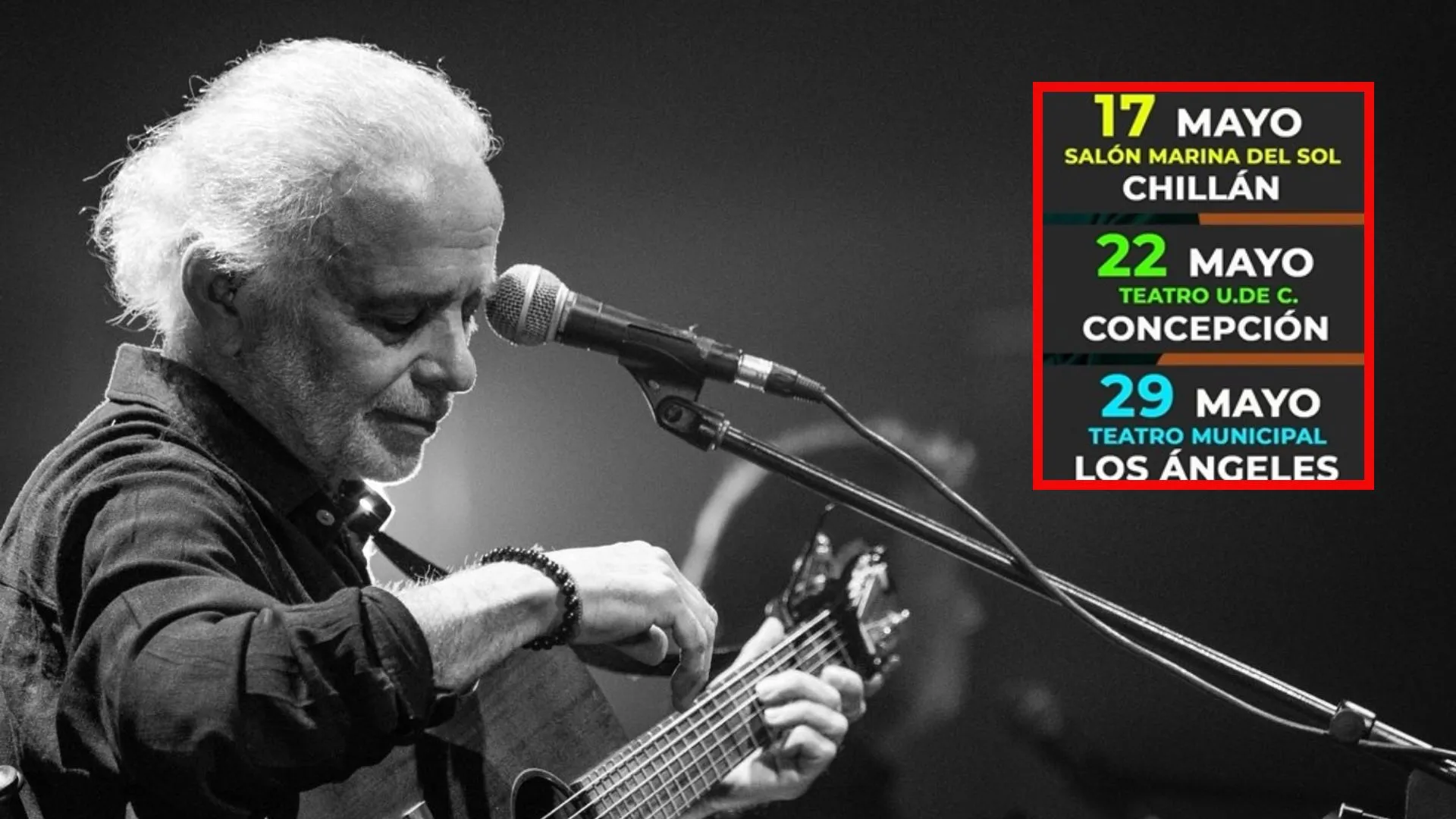 Fernando Ubiergo se reencuentra con el público del Biobío para celebrar 50 años de carrera