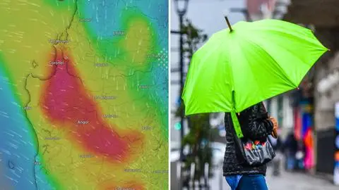 Meteorología emite alerta para Lebu y la Provincia de Arauco por lluvia fuerte en corto tiempo